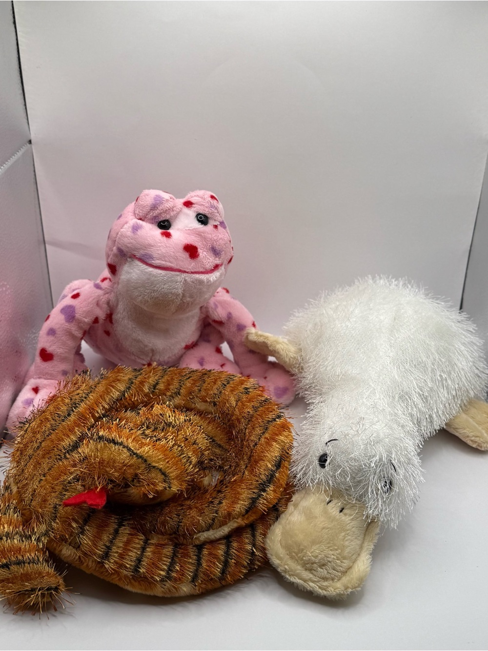 GANZ Webkinz Bundle of 3 - Love Frog Tiger Snake Googles Goose - Picture 1 of 7